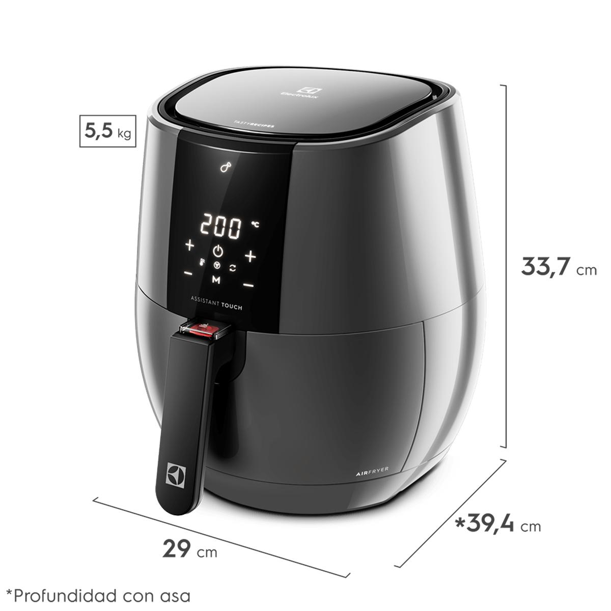 Freidora De Aire Electrolux Experience EAF20 Digital 1400w 3.2L, Negra